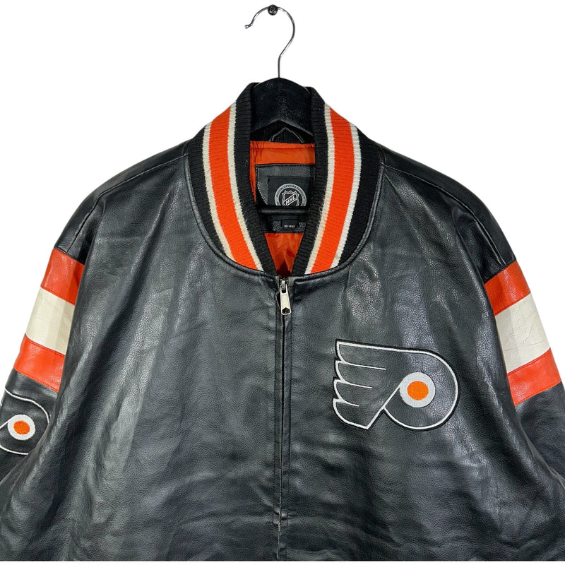 Vintage NHL Philadelphia Flyers Leather Bomber Jacket