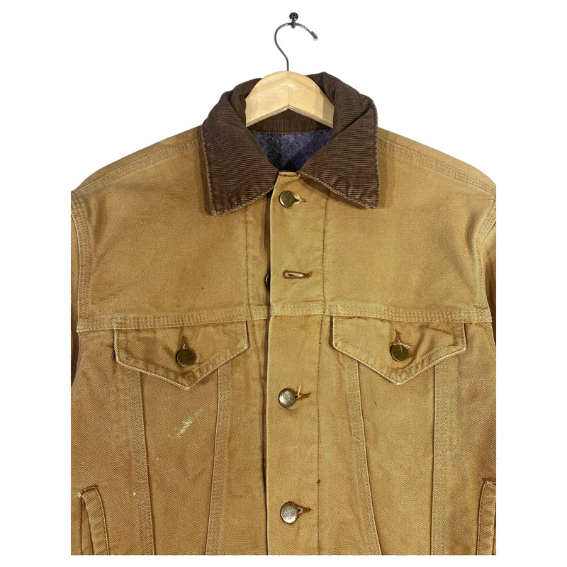 Vintage Carhartt Trucker Workwear Jacket Blanket Lined 6BWJP