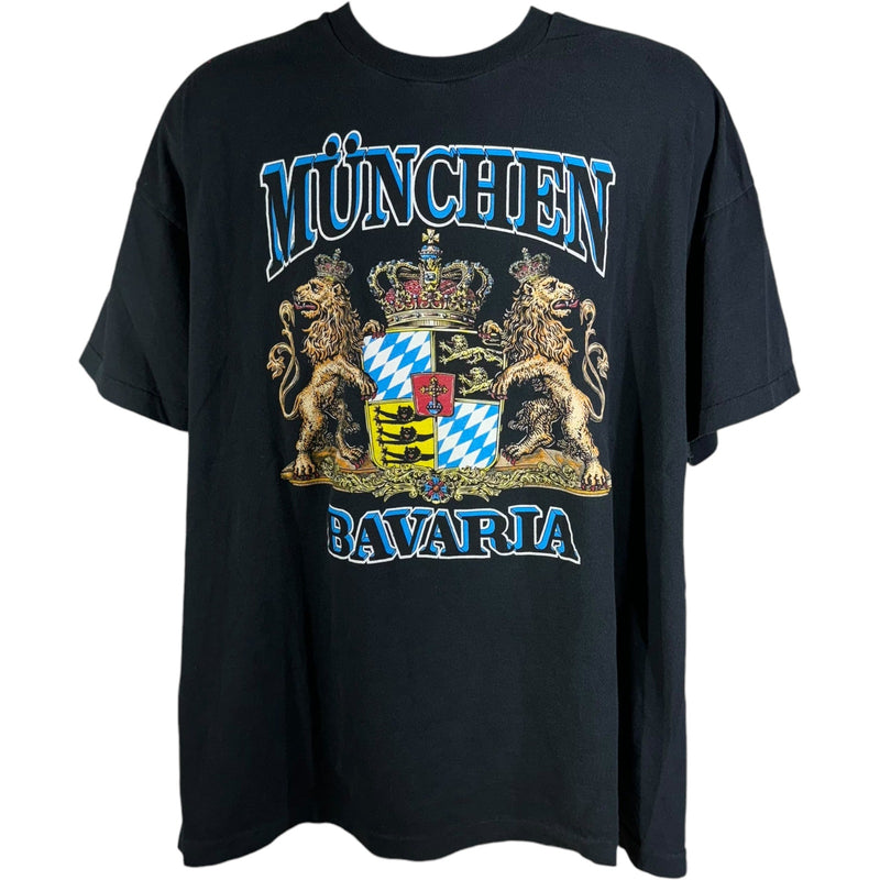 Vintage Munchen Bavaria Coat of Arms Souvenir Tee 90s