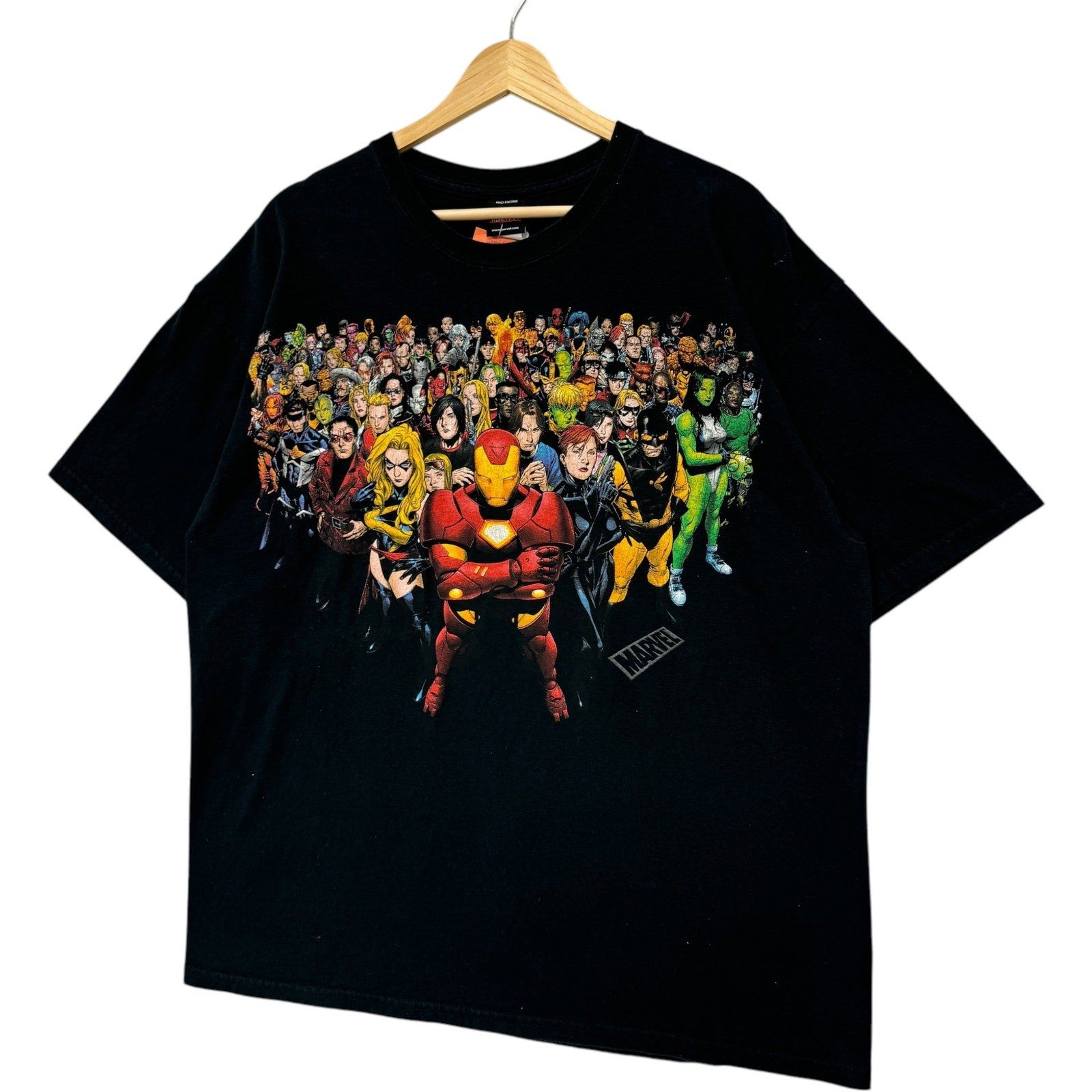 Vintage Mad Engine Marvel Heroes & Villains Characters Tee