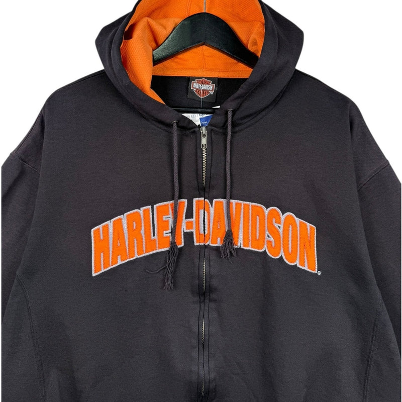 Vintage Harley Davidson Daytona Spell Out Logo Hoodie