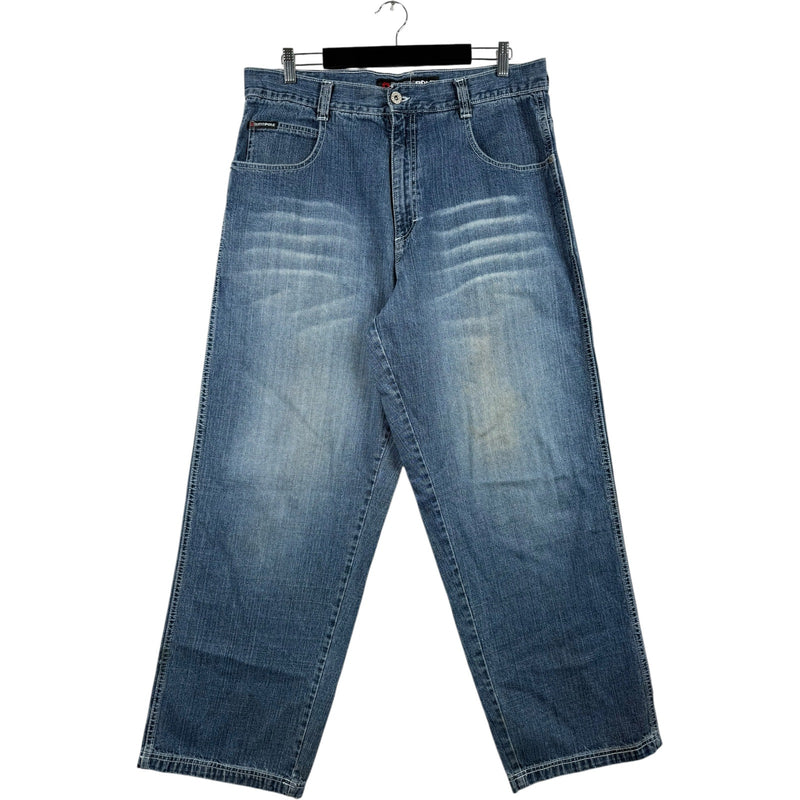 Vintage Southpole Faded Wide Leg Denim Jeans 36x30