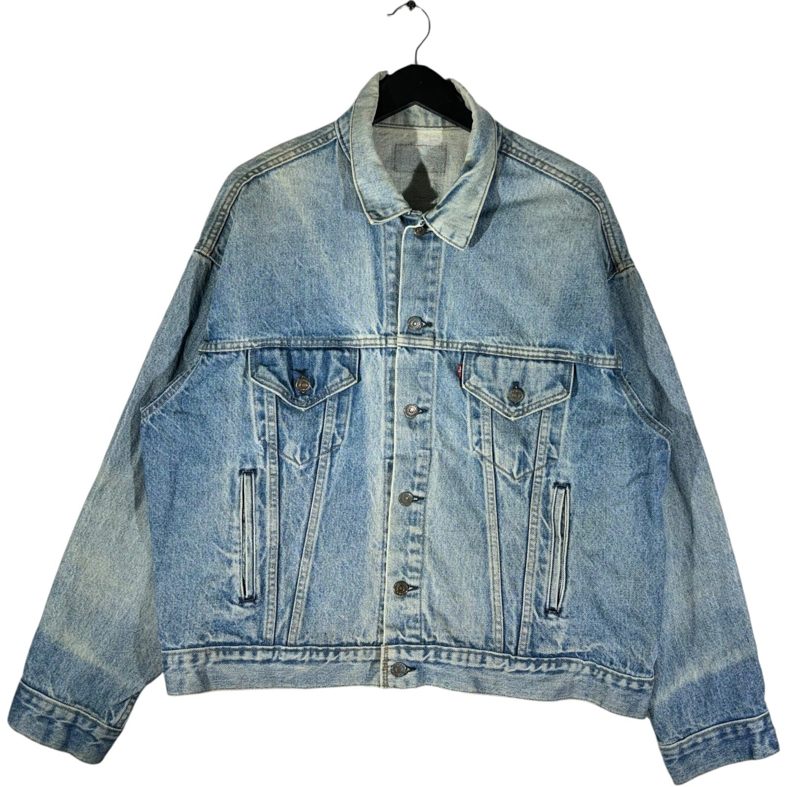 Vintage Denim Medium Wash Trucker Jacket