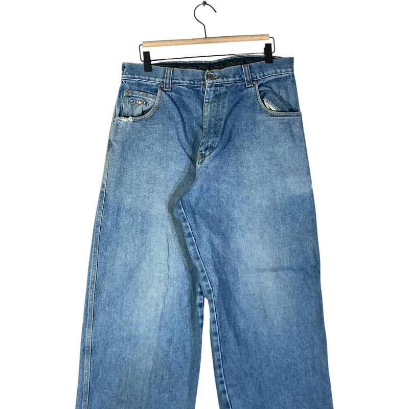 Vintage Chico Straight Leg Utility Denim Jeans Large