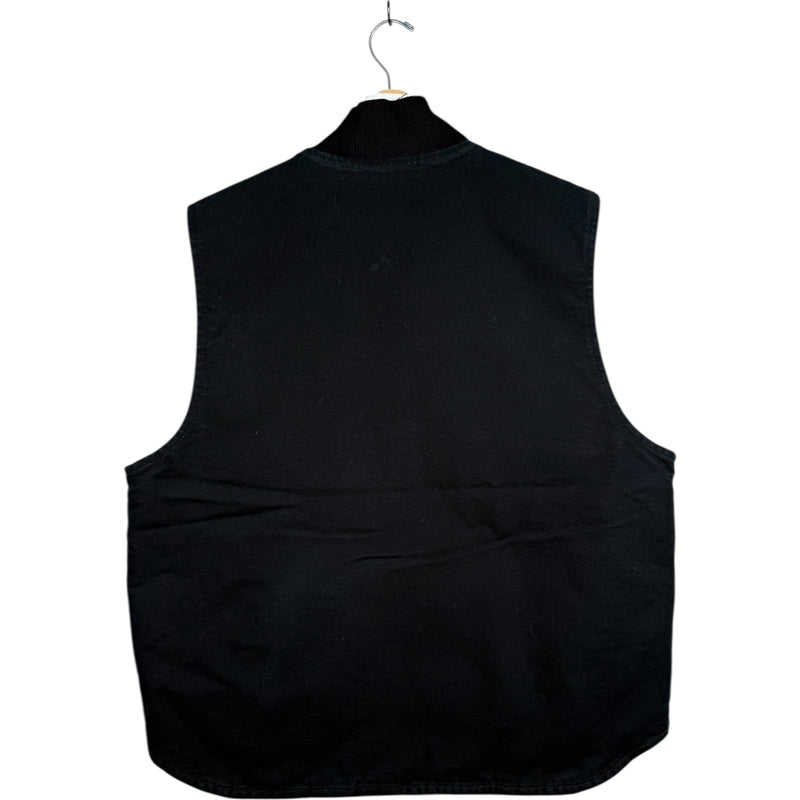 Vintage Carhartt Cal Gro Logo Full Zip Vest