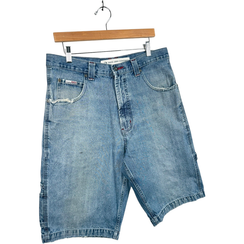 Vintage Straight Leg Cotton Bermuda Denim Shorts 34