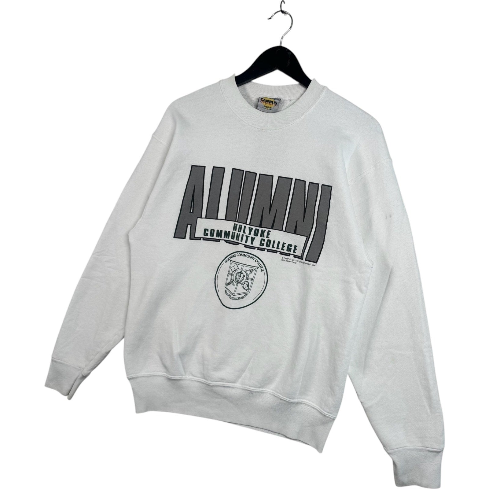 Vintage Holyoke Community College Alumni Spellout Crewneck