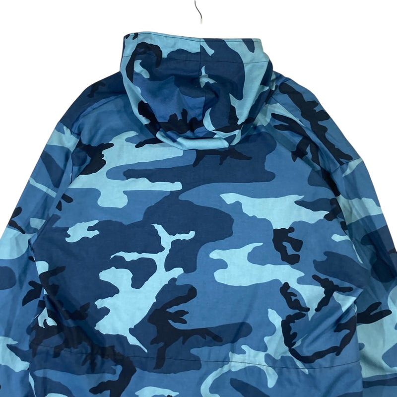 Vintage Camouflage Hooded Military Smock