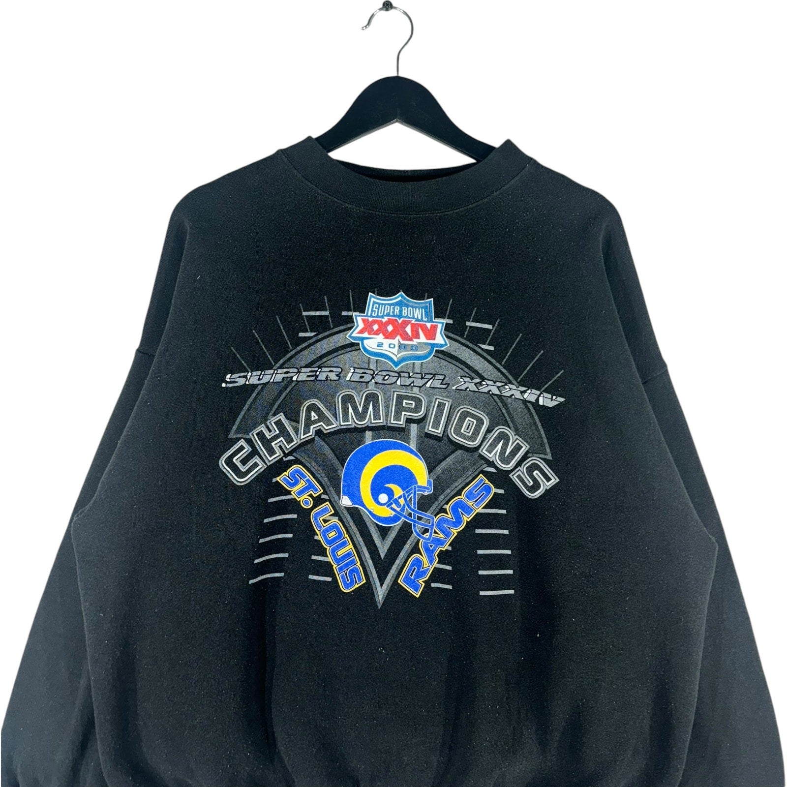 Vintage NFL St. Louis Rams Super Bowl XXXIV Champs Crewneck