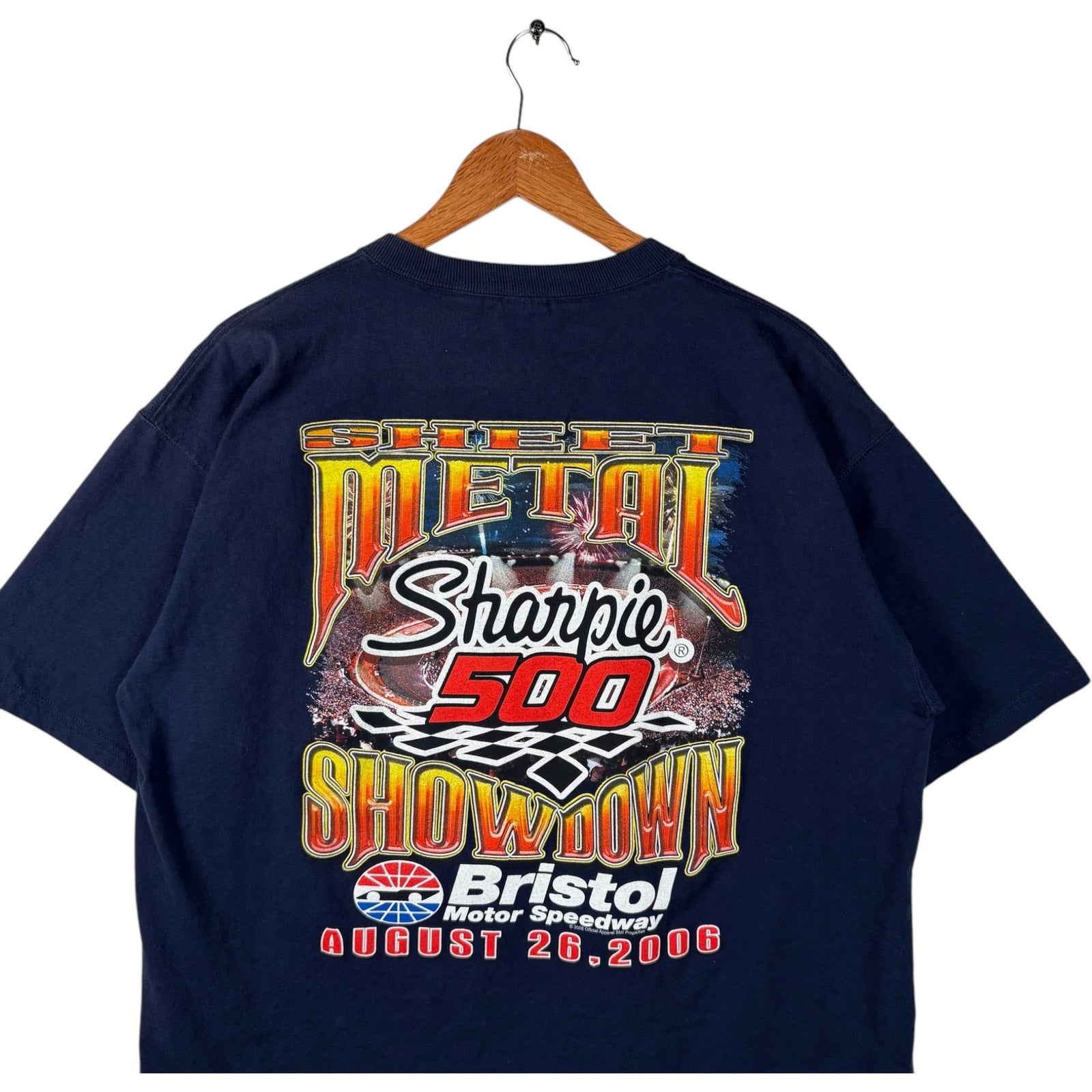 Vintage Bristol Sharpie 500 Racing Double Sided NASCAR Tee