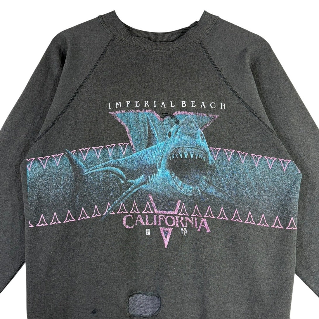 Vintage Imperial Beach California Shark Crewneck
