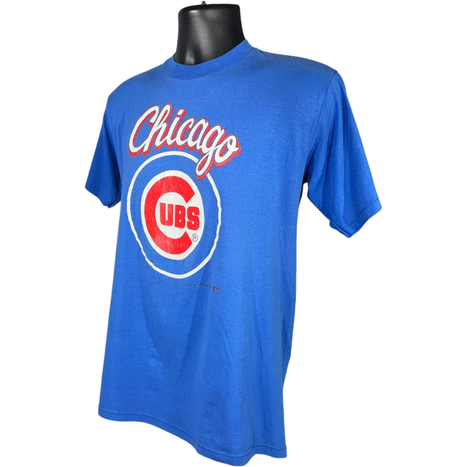 Vintage Chicago Cubs Big Logo Spellout MLB Tee 90s