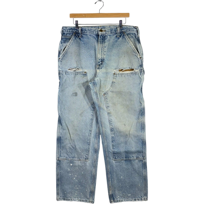Vintage Carhartt Double Knee Carpenter Denim Pants 36x32