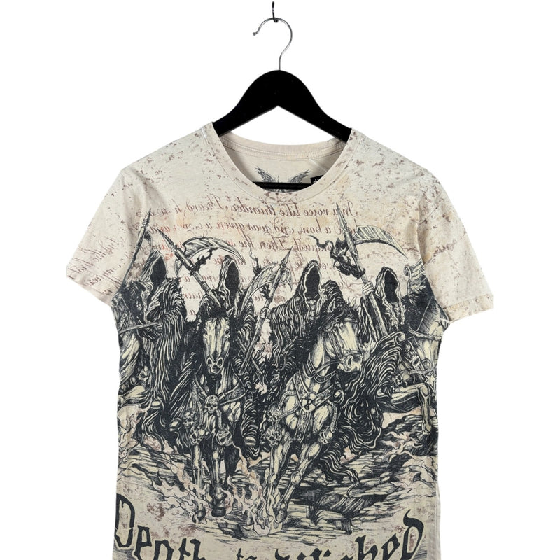 Vintage Death To The Wicked AOP T-Shirt