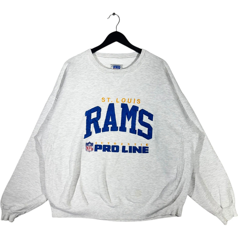 Vintage Russell Pro Line St. Louis Rams Spellout Crewneck 90s