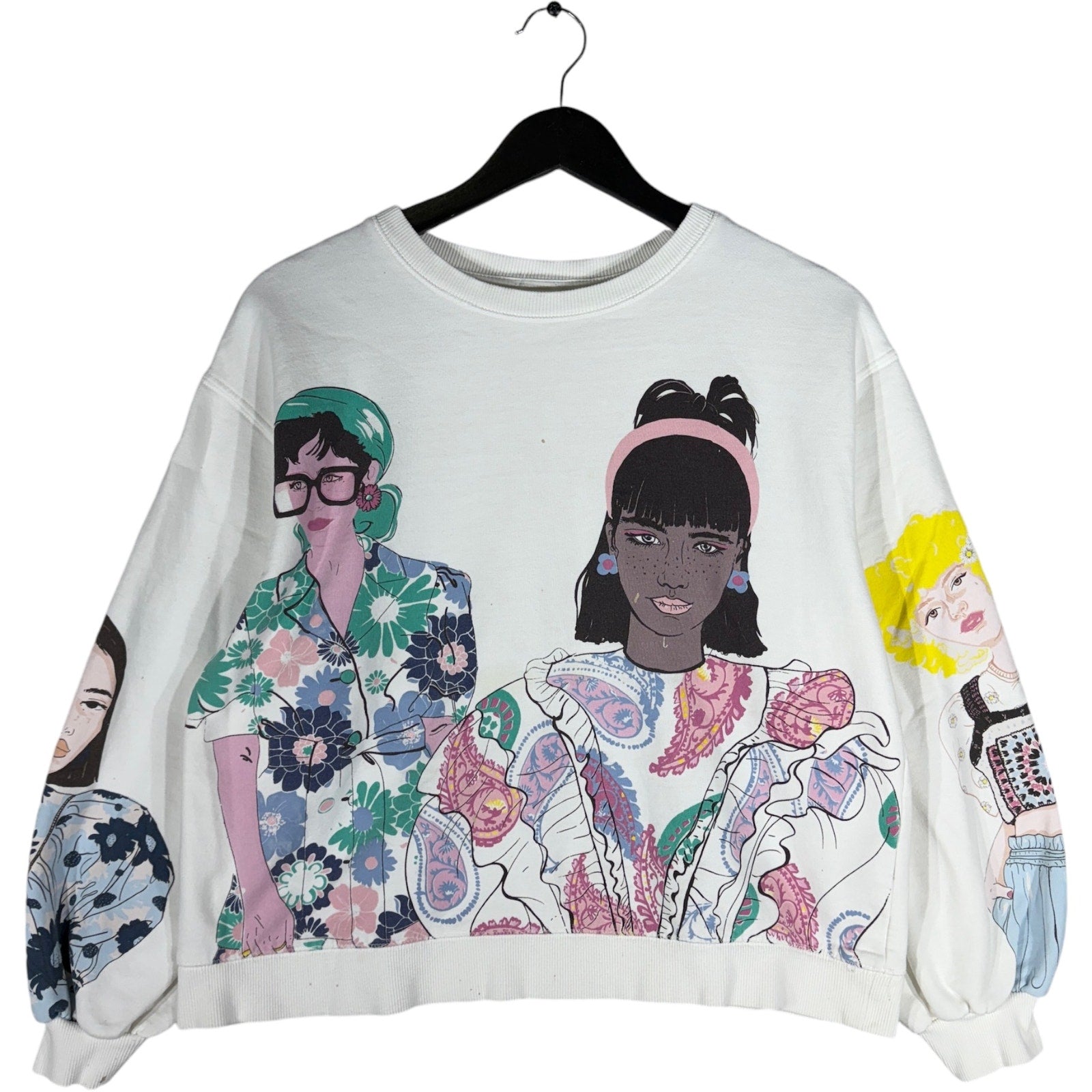 Vintage Women's AOP Crewneck