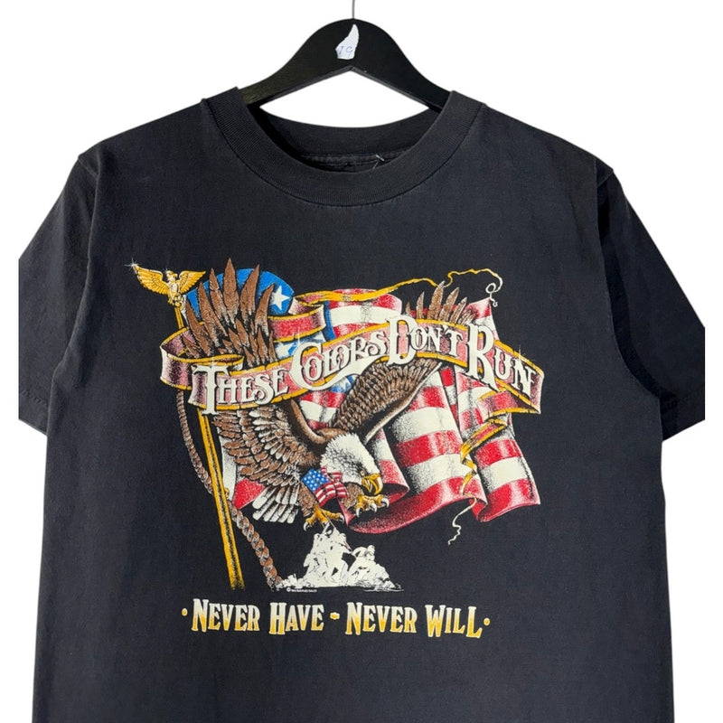 Vintage Patriotic Eagle USA Flag Graphic T-Shirt