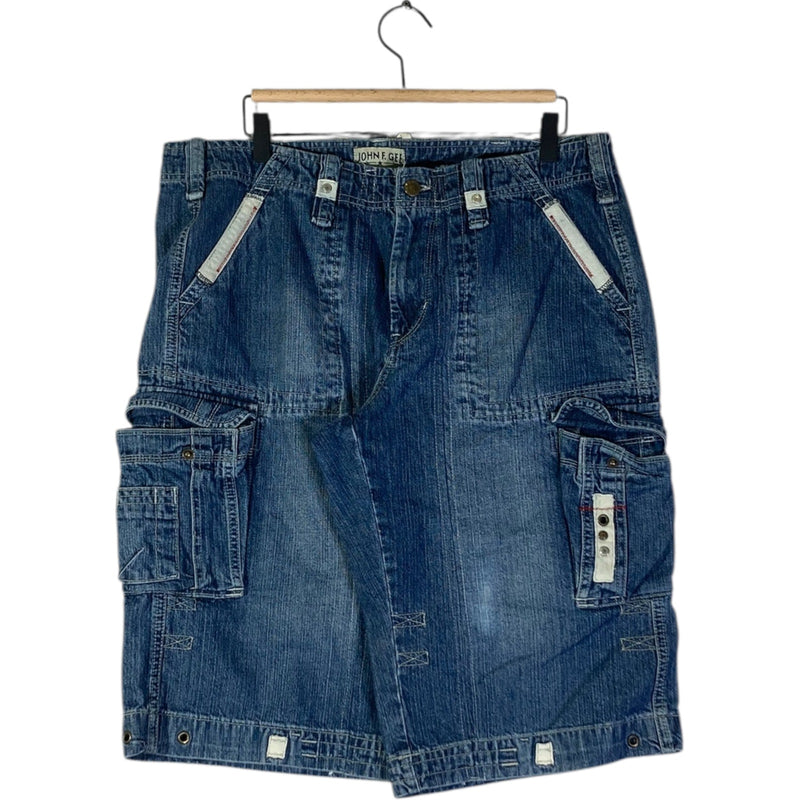 Vintage John F. Gee Cargo Pockets Denim Shorts 36