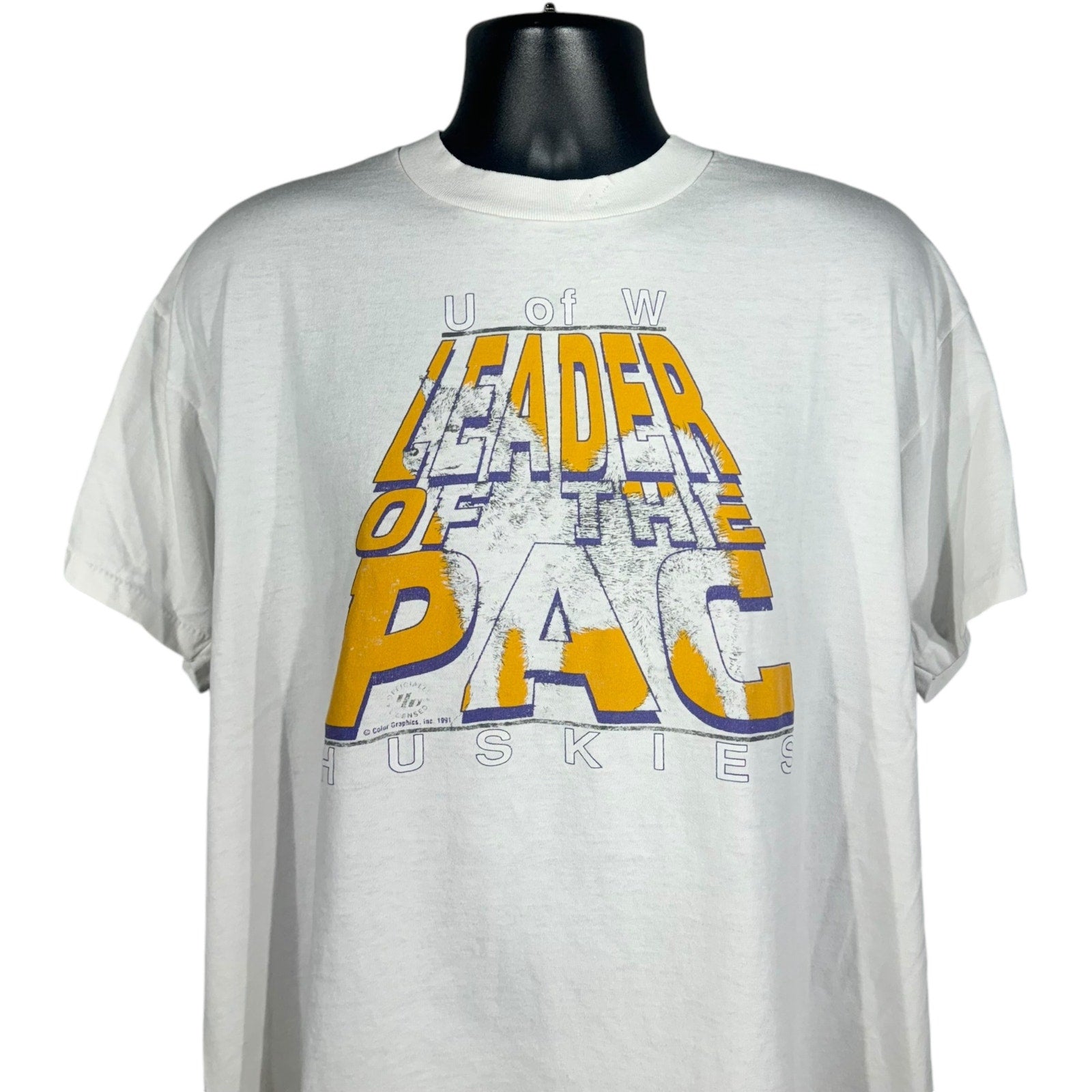 Vintage University Of Washington Leader Of The Pack Tee 90's