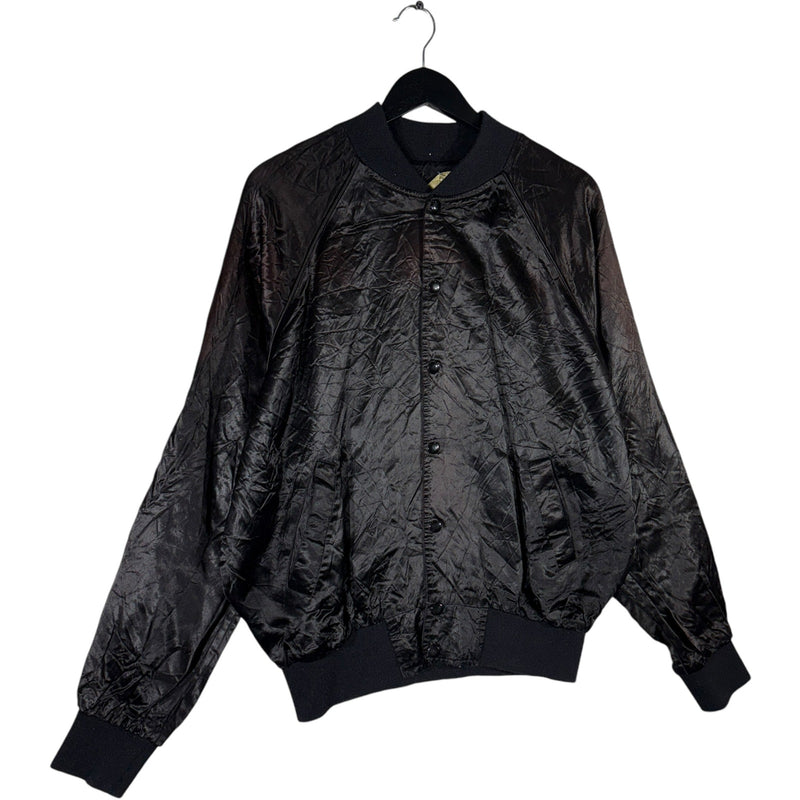 Vintage Hollywood Satin Bomber Jacket