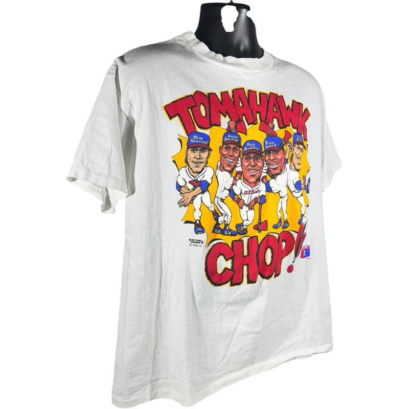 Vintage Atlanta Braves "Tomahawk Chop!" Caricature MLB Tee