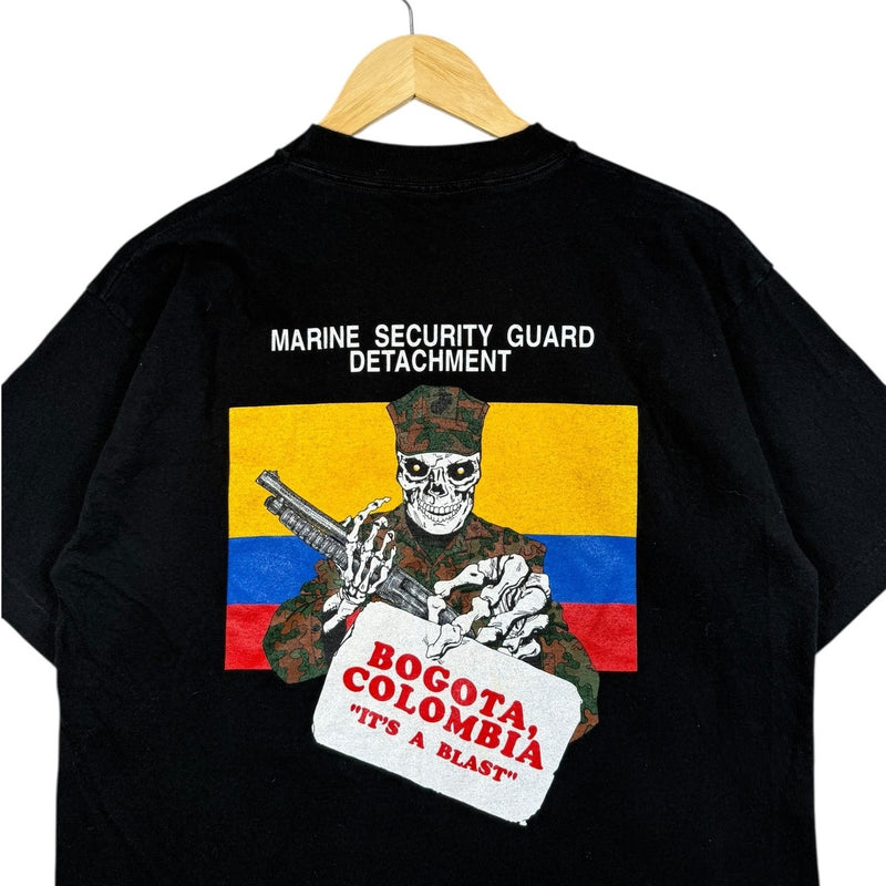 Vintage Security Guard Bogotá Colombia Graphic T-Shirt