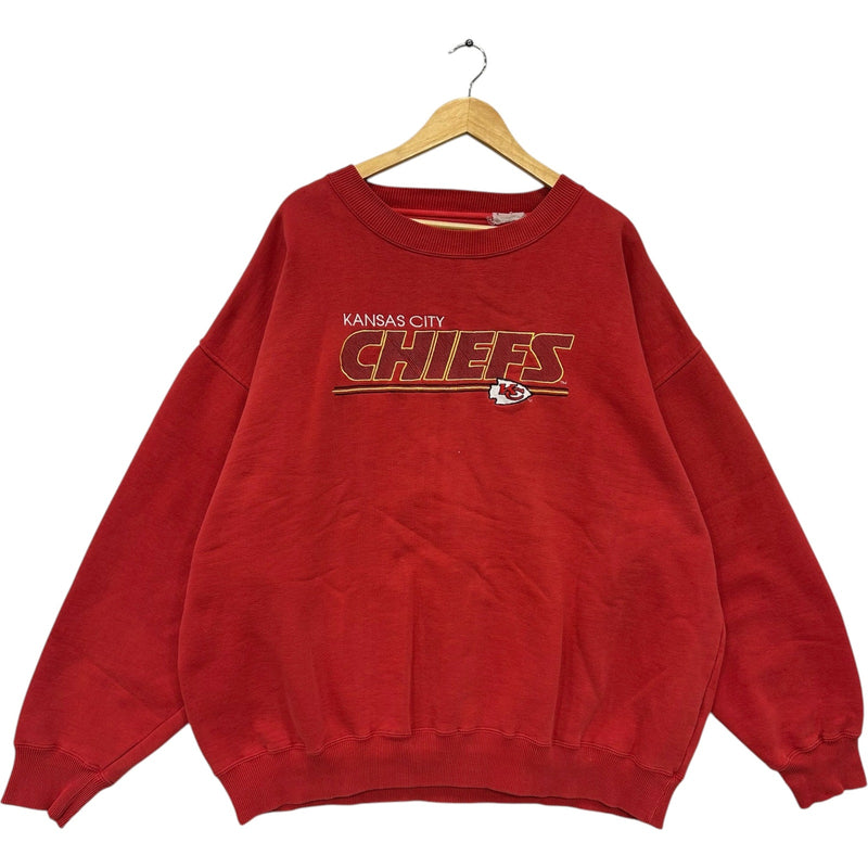 Vintage Majestic Kansas City Chiefs Spellout NFL Crewneck