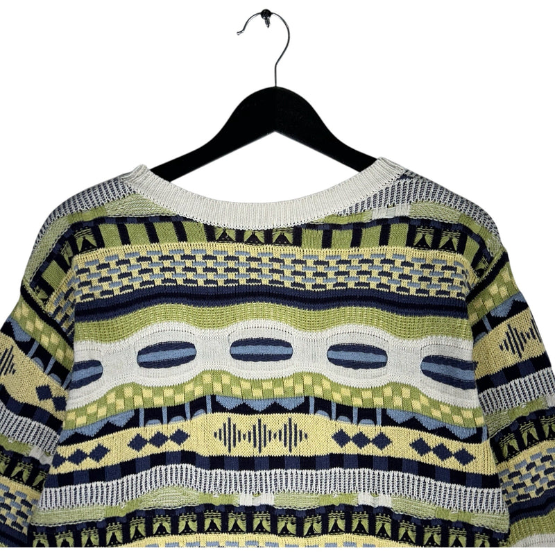 Vintage Cherry Lane 3D Knit Sweater