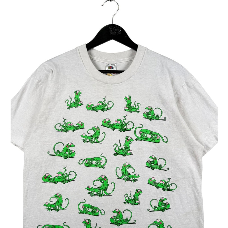 Vintage Gecko Lizard Sexual Graphic T-Shirt