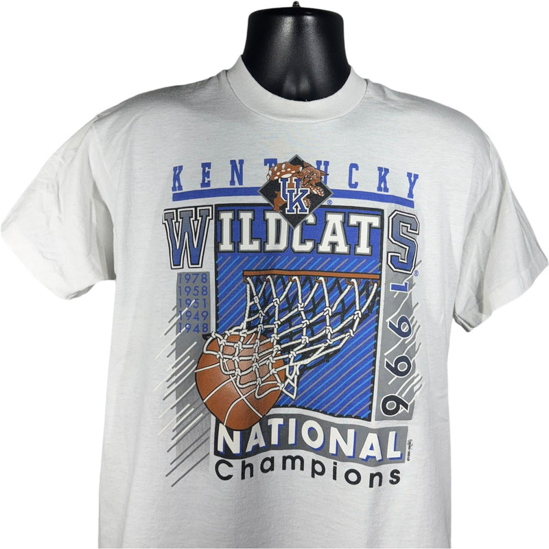 Vintage University Of Kentucky Wildcats Basketball Tee 1996