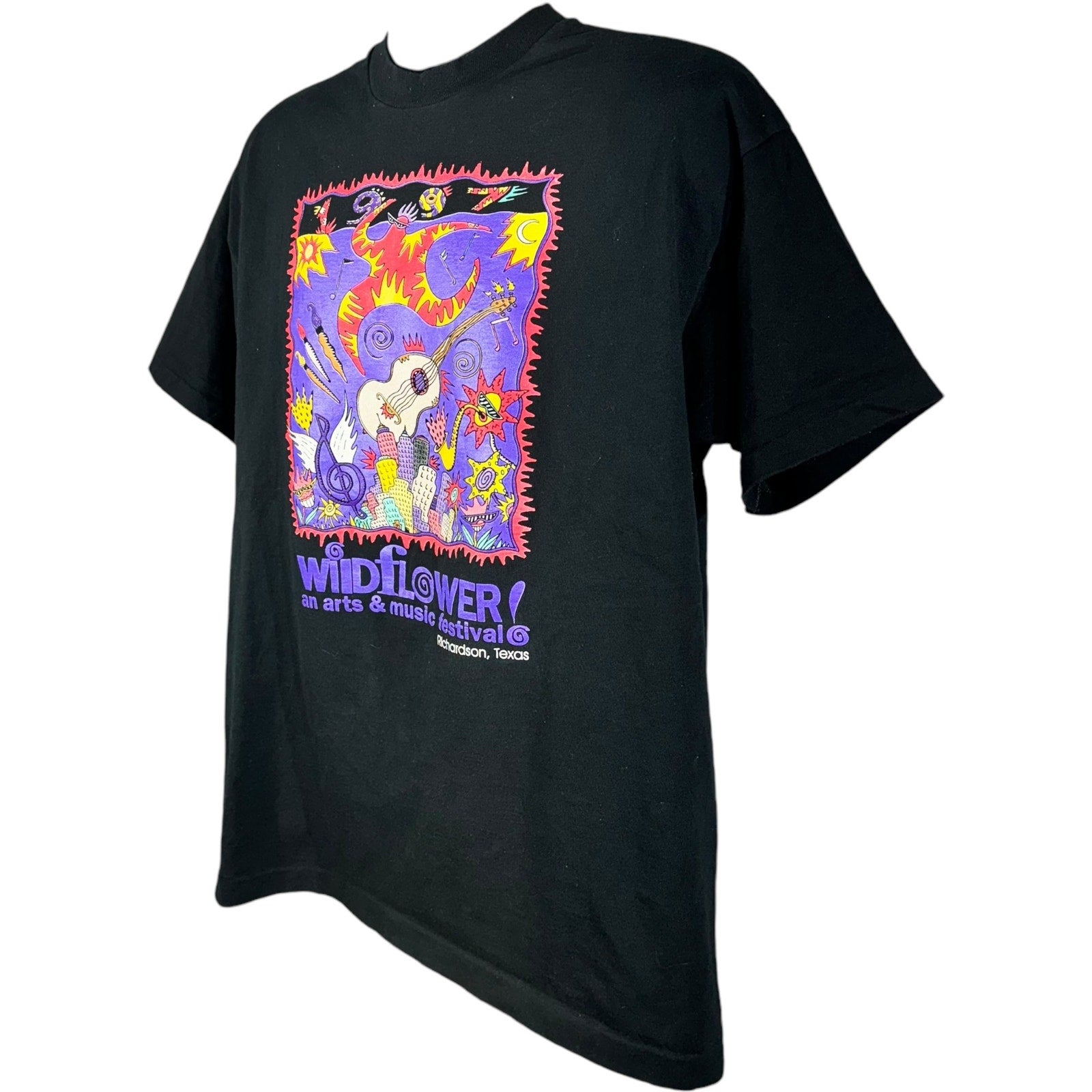 Vintage Wildflower Arts And Music Festival Tee 90s