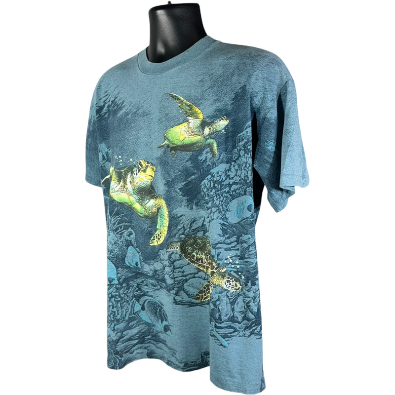 Vintage Under Water Turtles AOP Tee 90s