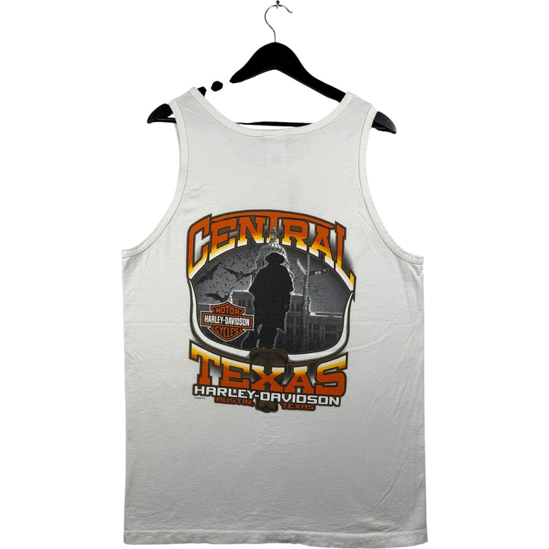 Vintage Harley Davidson Central Texas Motor Oil Tank Top