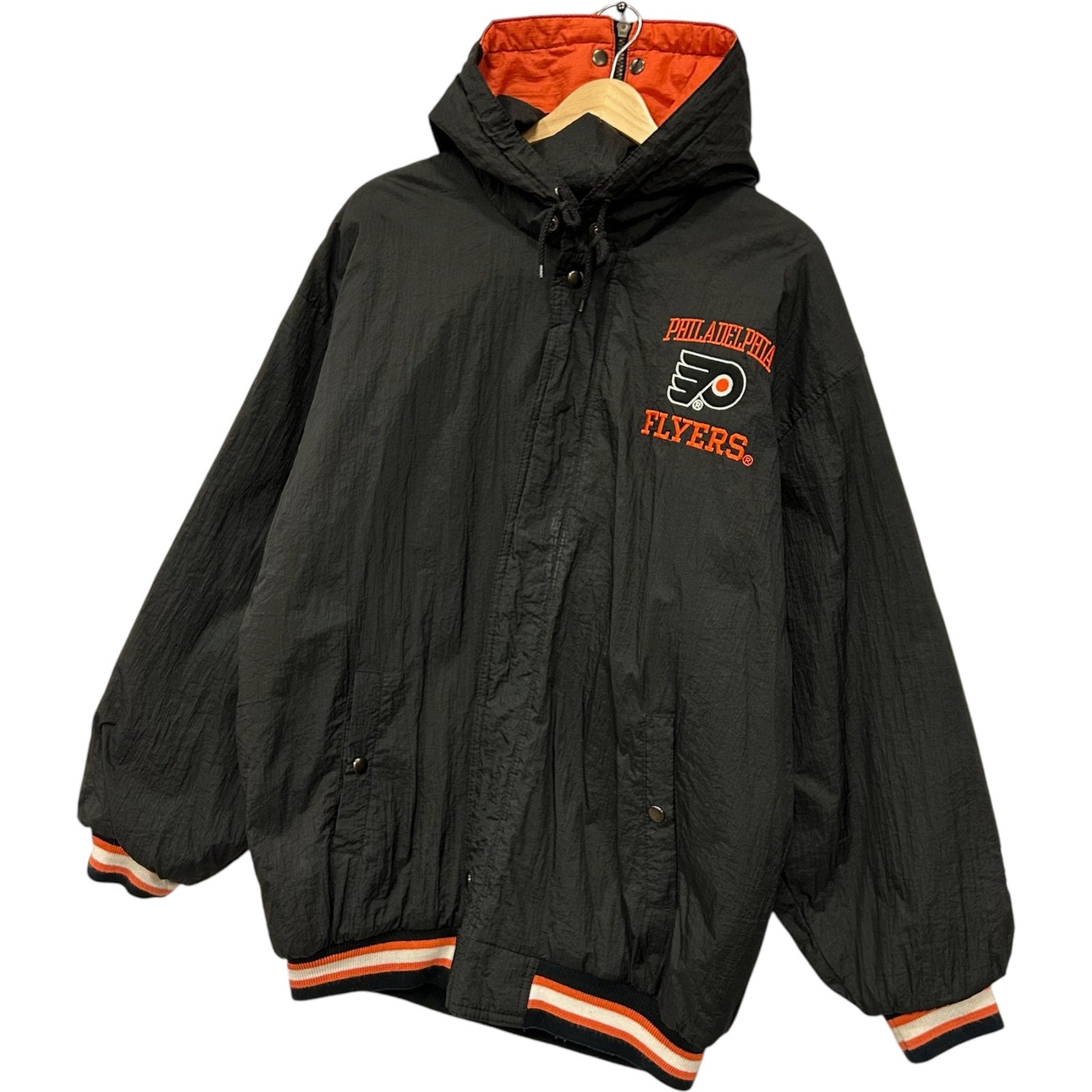 Vintage Philadelphia Flyers Logo NHL Puffer Jacket