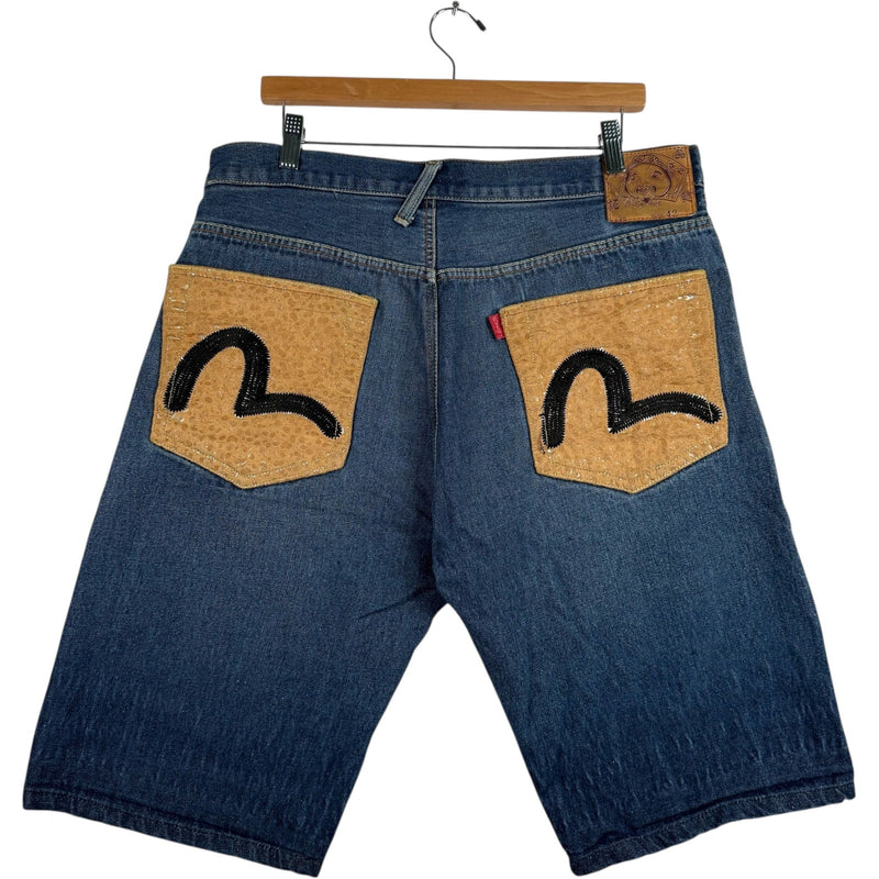 Y2K Evisu Denim Shorts 42