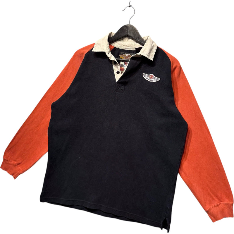 Vintage Harley Davidson Mullet Long Sleeve Rugby
