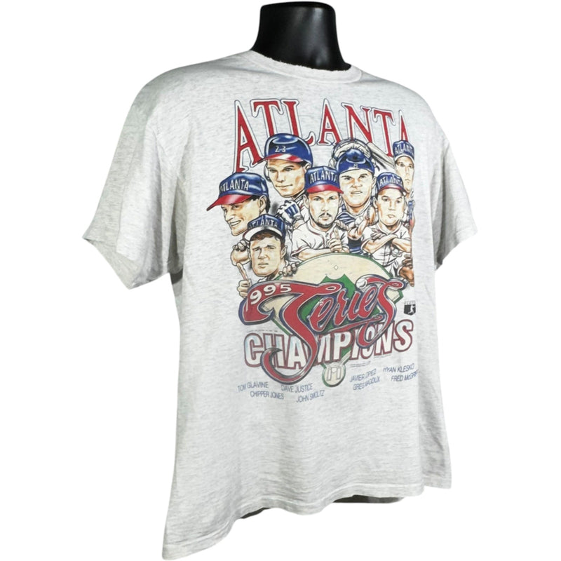 Vintage Atlanta Braves Series Champions MLB Caricature Tee