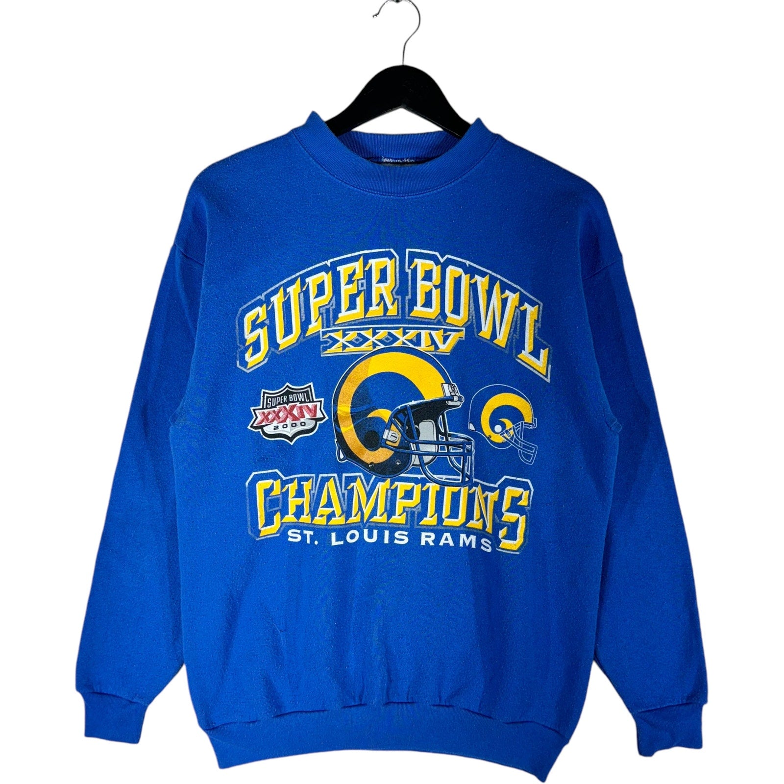 Vintage NFL St. Louis Rams Super Bowl XXXIV Champs Crewneck