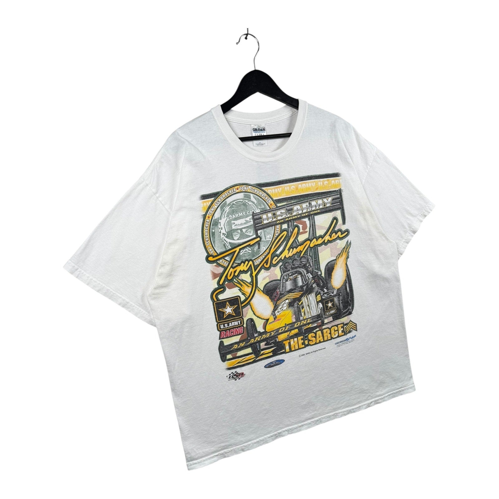 Vintage Tony Schumacher NHRA Dragster T-Shirt