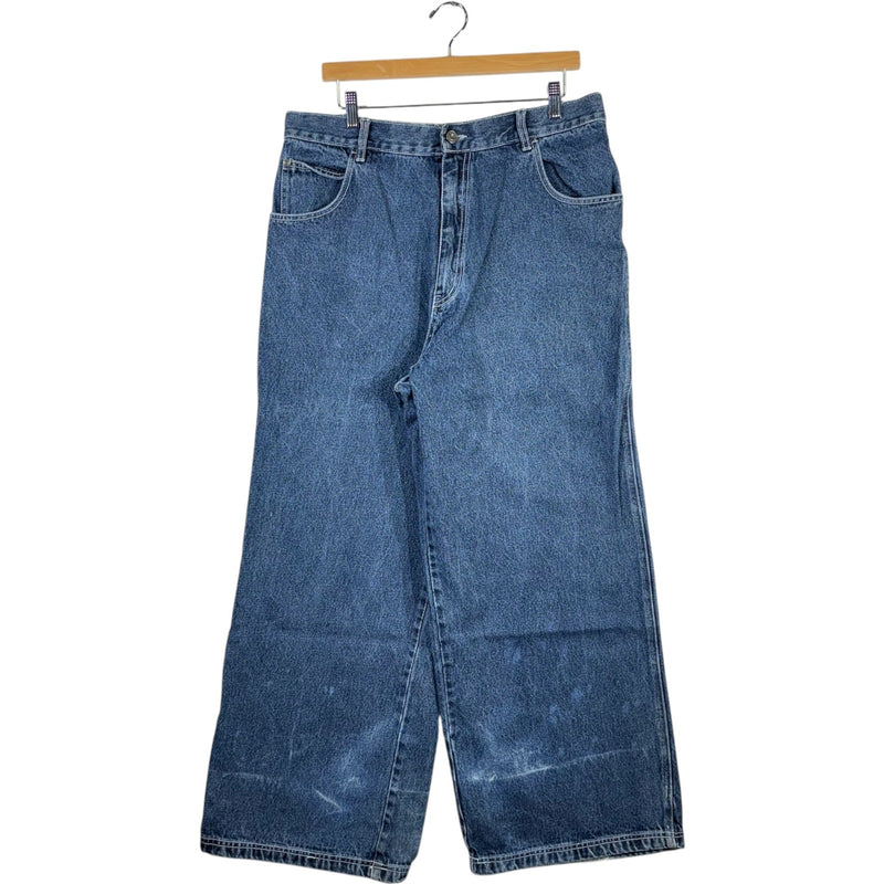 Vintage Y2K Wide Leg Relaxed Fit Denim Jeans 36x30