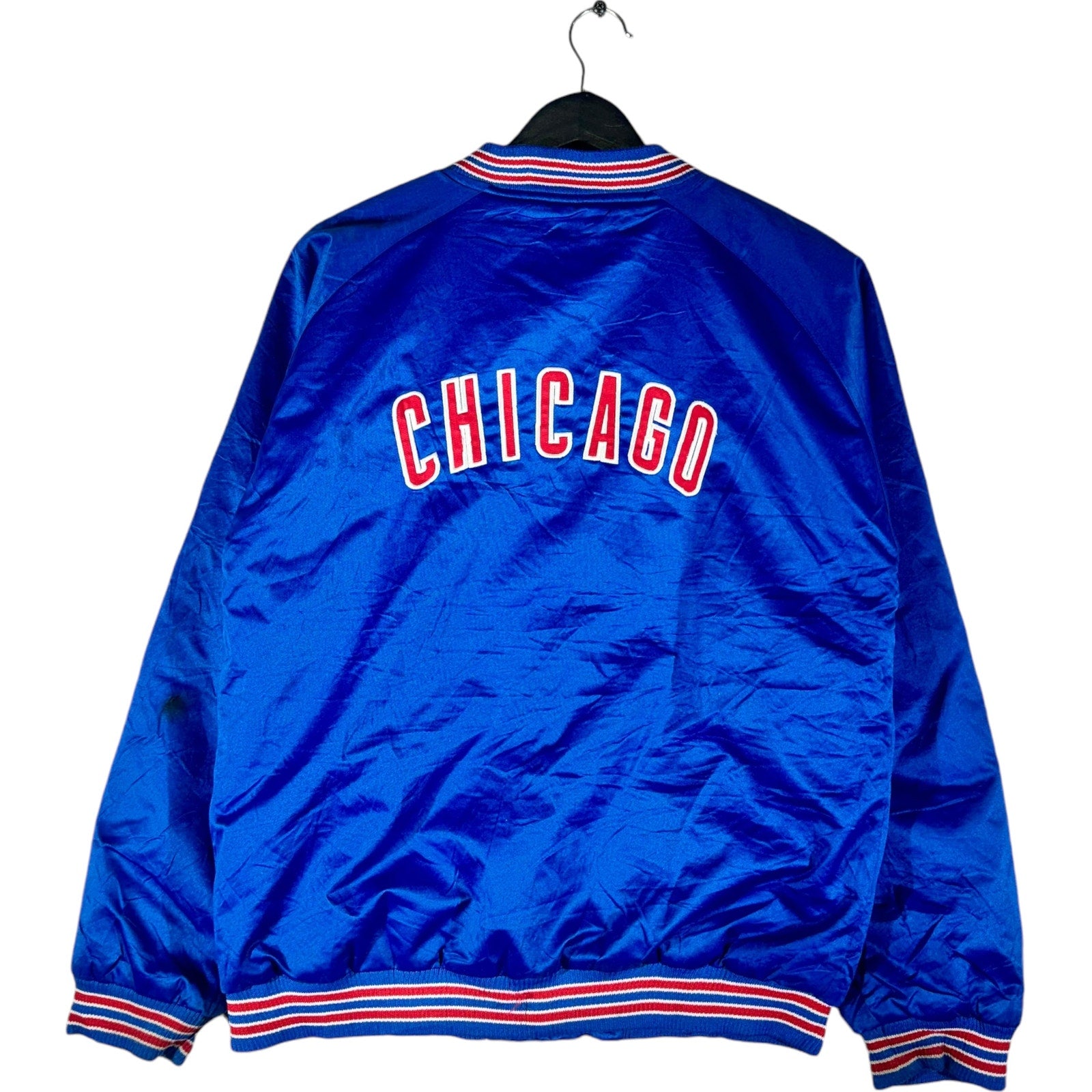 Vintage Nike Chicago Cubs MLB Satin Bomber Jacket