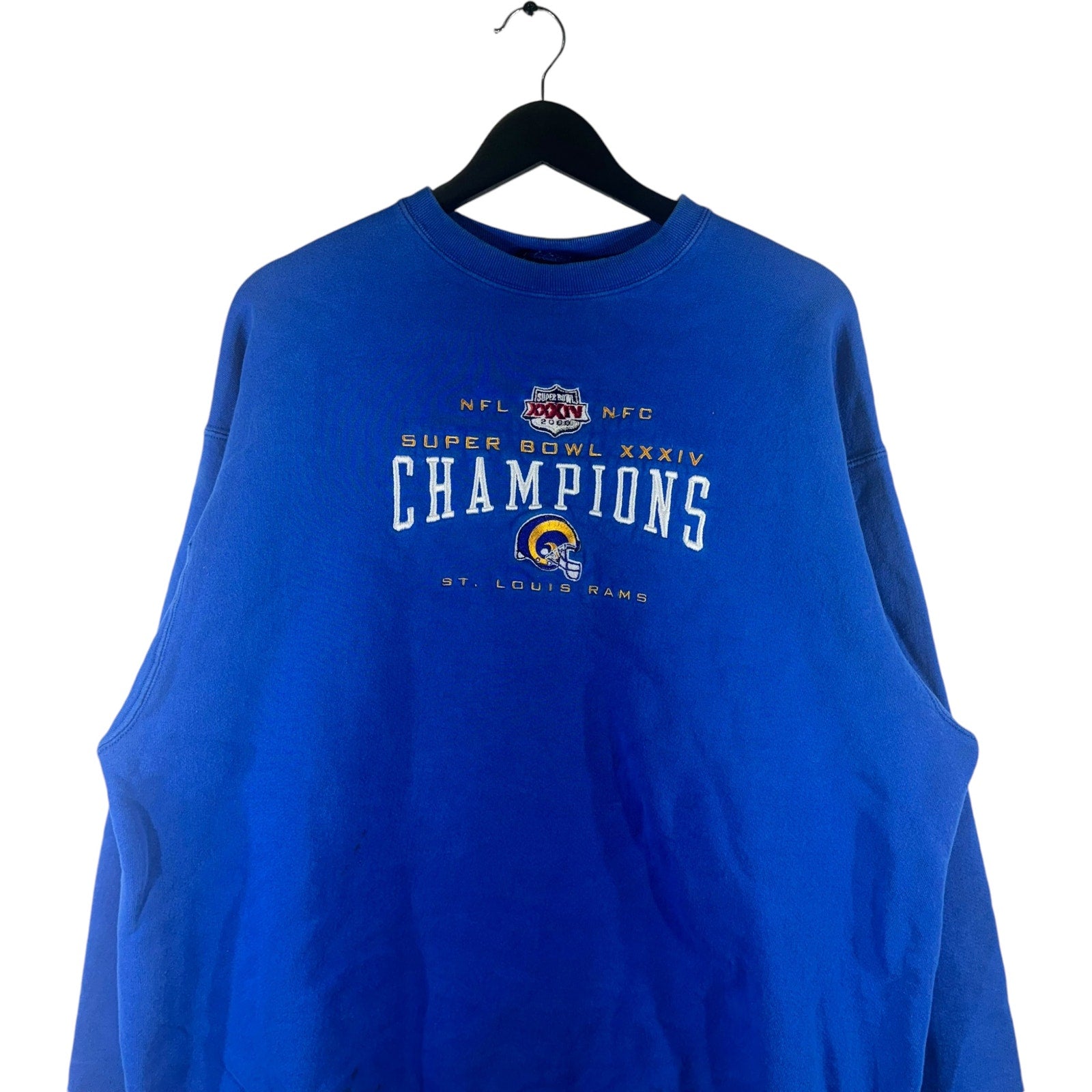 Vintage St. Louis Rams Super Bowl XXXIV Champions Pro Player Crewneck