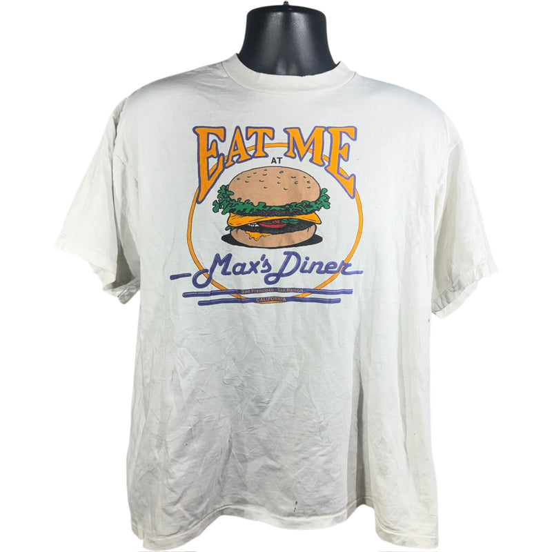 Vintage Max's Diner "Eat Me" Restaurant Souvenir Tee 90s