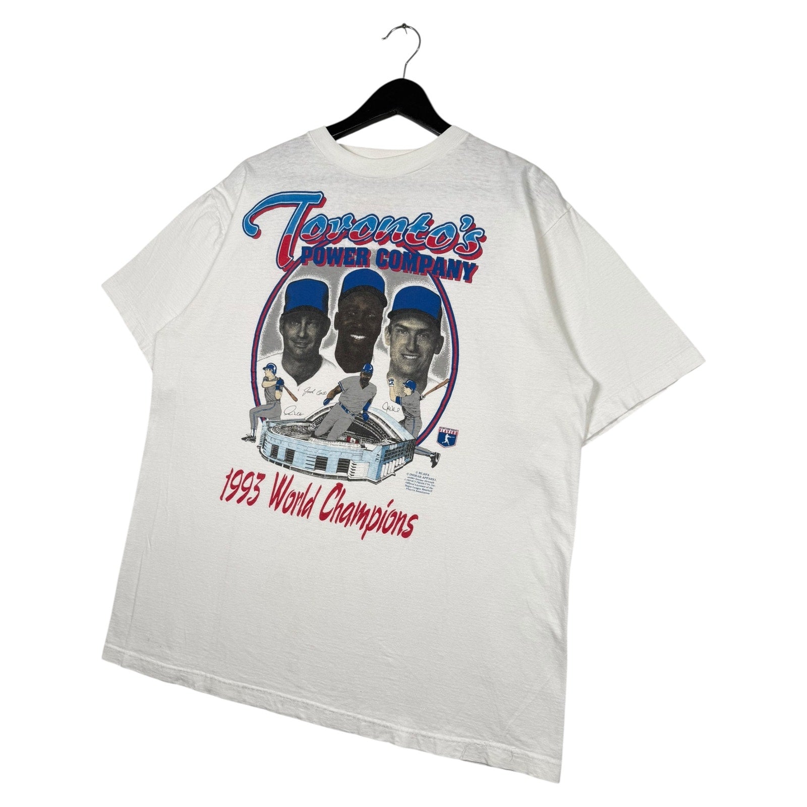 Vintage Toronto Blue Jays Power Company MLB T-Shirt 1993