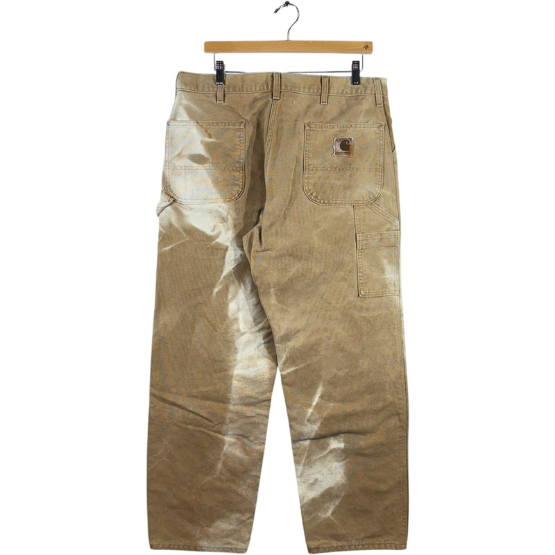 Vintage Faded Carhartt Straight Leg Carpenter Pants 35x29