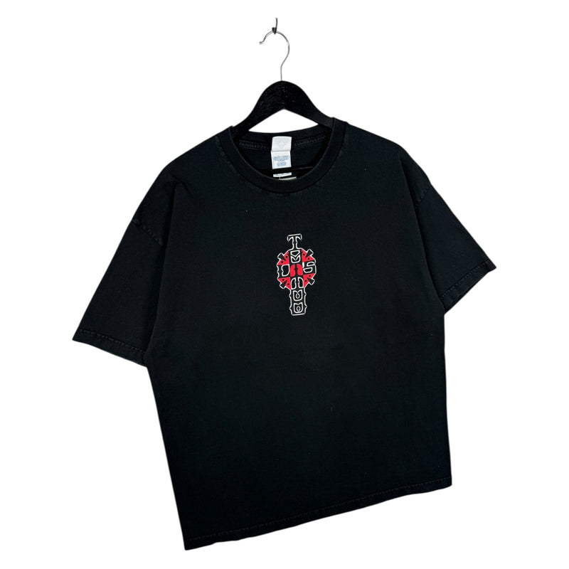 Vintage Laguna Tattoo Skull Wings Flame T-Shirt