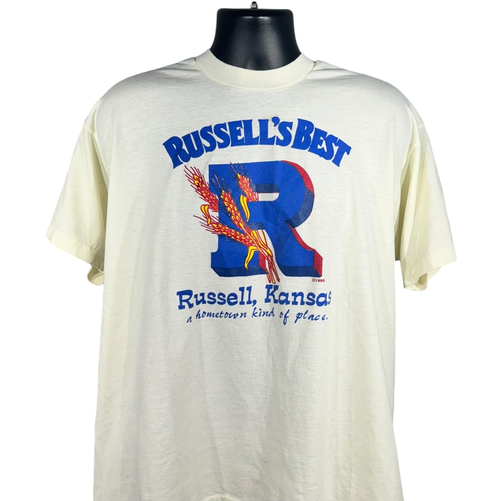 Vintage Russell, Kansas Souvenir Tee 90's