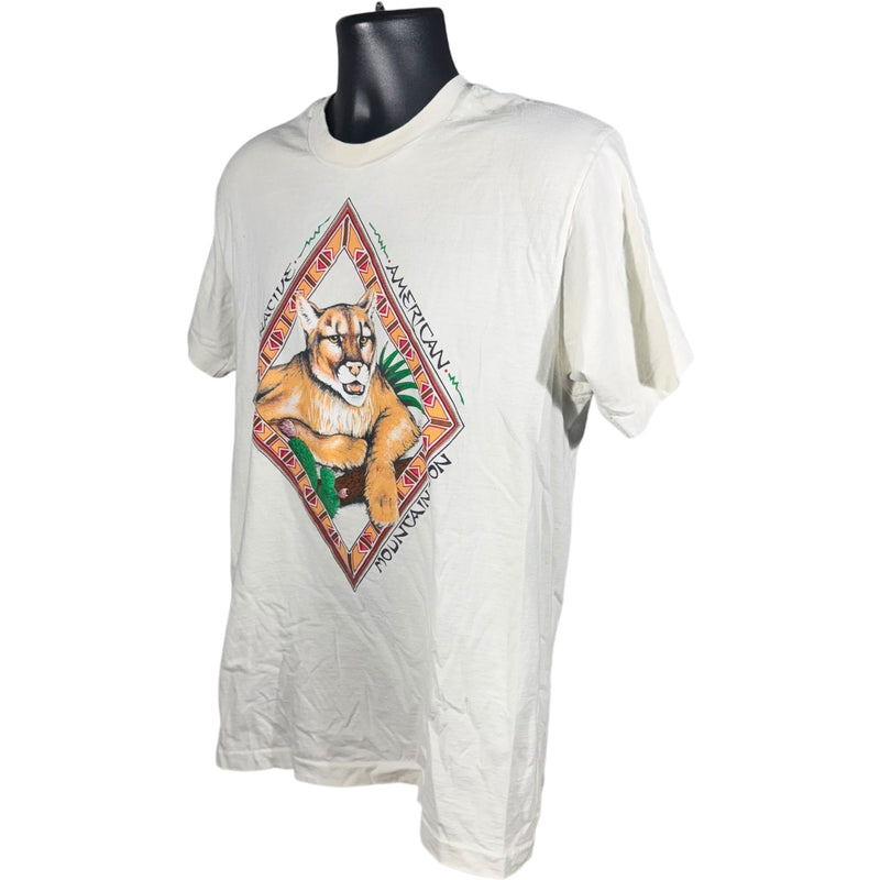 Vintage Native American Mountain Lion Nature Tee