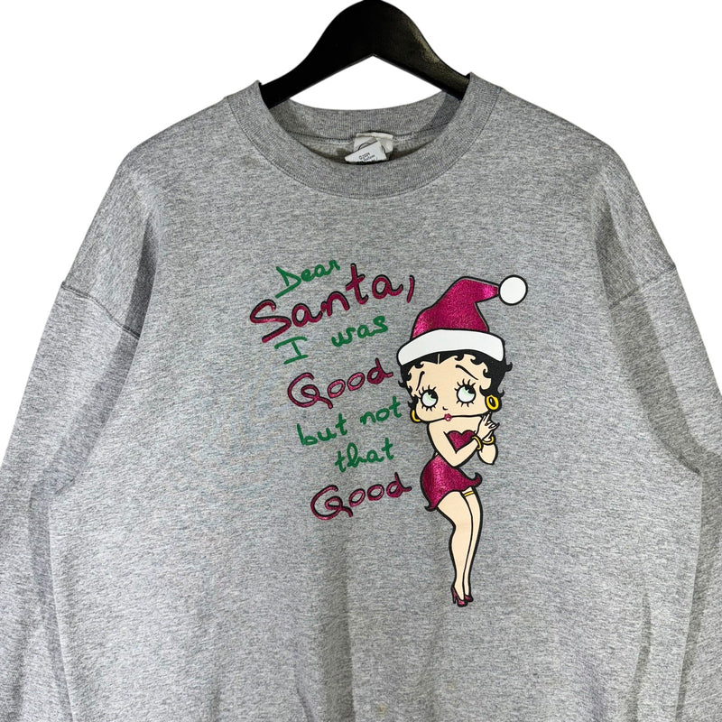 Vintage Betty Boop "Dear Santa" Christmas Crewneck 2004