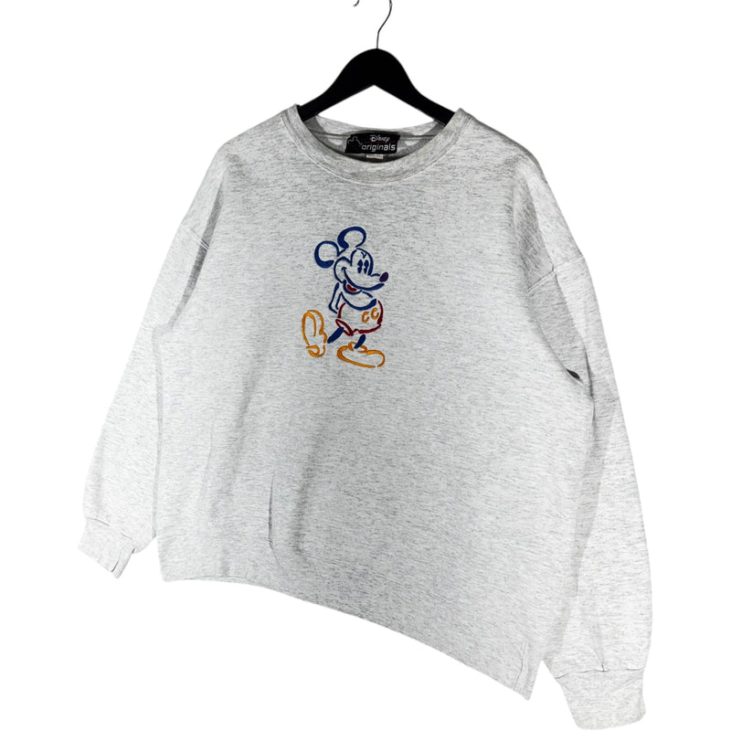 Vintage Disney Mickey Mouse Embroidered Crewneck 90s